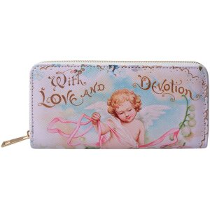 Juleeze JZPU0002-03 Portemonnaie Blau Weiß 10x19 cm