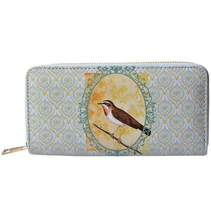 Портмоне Juleeze, зелёно-жёлтое, 10x19 см