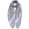 Juleeze JZSC0684G Schal Damen Muster Grau 85x180 cm