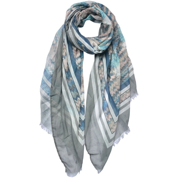 Juleeze JZSC0695 Schal Damen Muster Braun 70x180 cm