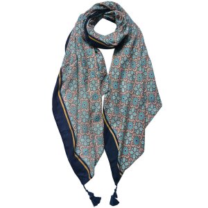 Juleeze JZSC0737GR Schal Damen Muster Grün 90x180 cm