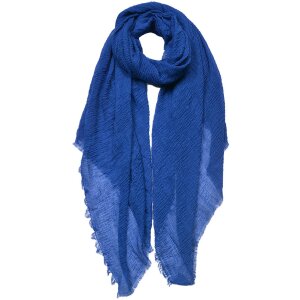 Juleeze JZSC0751BL Schal Damen Muster Blau 90x180 cm