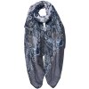 Шарф Juleeze JZSC0754G, серый с узором, 90x180 см