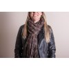 Juleeze JZSC0770CH Schal Damen Muster Braun 70x180 cm