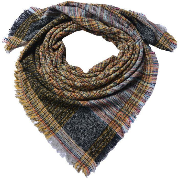 Желтый шарф Juleeze JZSC0781Y, 130x130 см, полиэстер