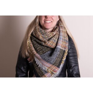 Juleeze JZSC0781Y Schal Gelb 130x130 cm