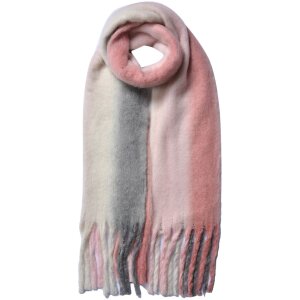 Juleeze JZSC0785P Schal Damen Muster Rosa 35x180 cm