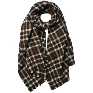 Juleeze JZSC0786CH Schal Damen Muster Braun Beige 70x190 cm