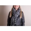 Шарф Juleeze для женщин с узором, серый, 40x185 см