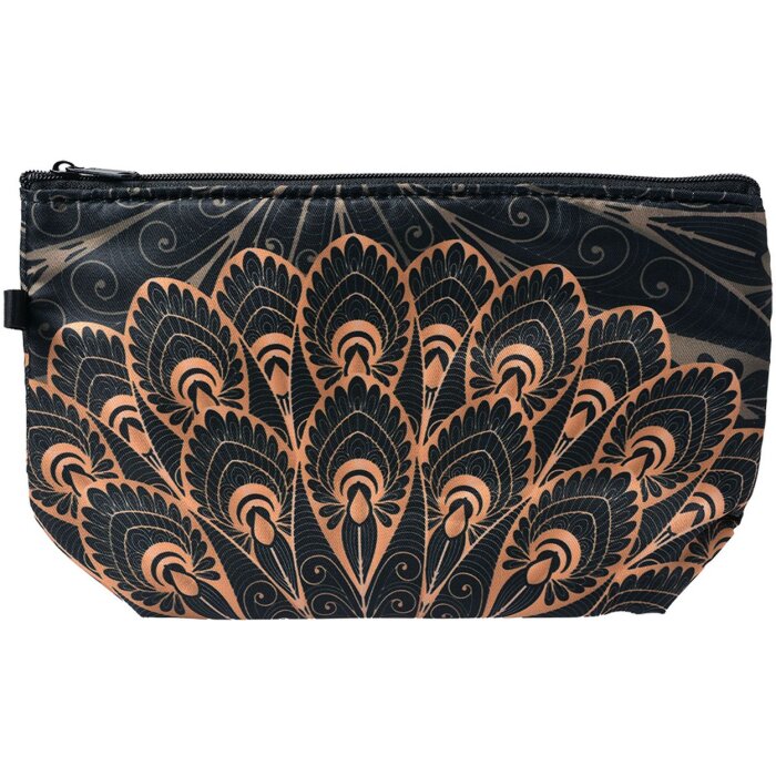 Juleeze JZTB0045 Kulturtasche Schwarz Beige 22x13x18 cm