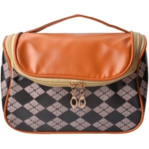 Juleeze JZTB0055 Kulturtasche Damen Schwarz Beige...