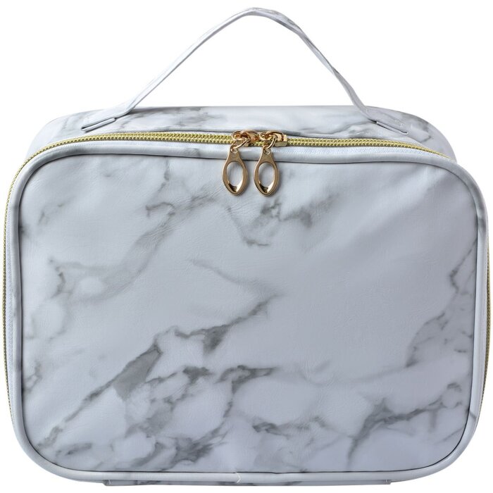 Juleeze JZTB0057 Kulturtasche Damen Weiß Grau 21x8x13 cm