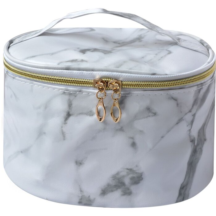 Juleeze JZTB0058 Kulturtasche Damen Weiß Grau 21x12x15 cm