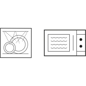 Clayre & Eef KCSBO Suppenschüssel Weiß Braun Ø 14x7 cm 500 ml Porzellan