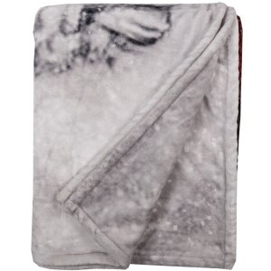 Плед Clayre & Eef с Дедом Морозом 130x170 см, старинный стиль