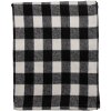 Clayre & Eef KT060.146 Plaid Schwarz Weiß 130x170 Zentimeter