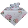 Clayre & Eef VTG47 Brotkorb Rosa 35x35x8 cm Landhausstil Baumwolle