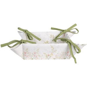 Clayre & Eef WFF47 Brotkorb Weiß Botanisch...