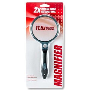 Лупа Carson SG-10, 2-х кратное увеличение, 90 мм, резиновый хват