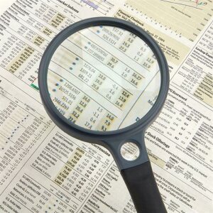 Лупа Carson SG-10, 2-х кратное увеличение, 90 мм, резиновый хват