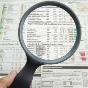 Ручная лупа Carson с 2-кратным увеличением, 110 мм, черная