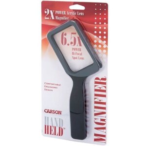 Carson 162523 Handlupe 2fache Vergrößerung 85 mm Linsendurchmesser