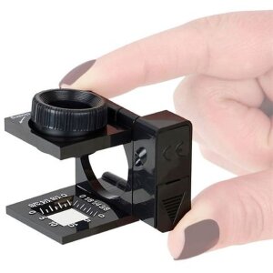 Складной мерный прибор Carson 11,5x15 мм с LED-подсветкой