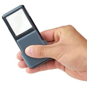 Carson LED Pop-Up Taschenlupe 5x Vergrößerung 40mm