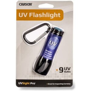 Carson UVSight Pro UV-LED Taschenlampe Schwarz Blau