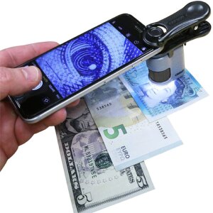 Carson MM-380 MicroMini Taschenmikroskop 20x mit Smartphone-Adapter