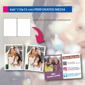 DNP Papier DSRX1HS-4X6P 2 Rollen 700 St. 10x15 Perforiert für DS-RX1HS