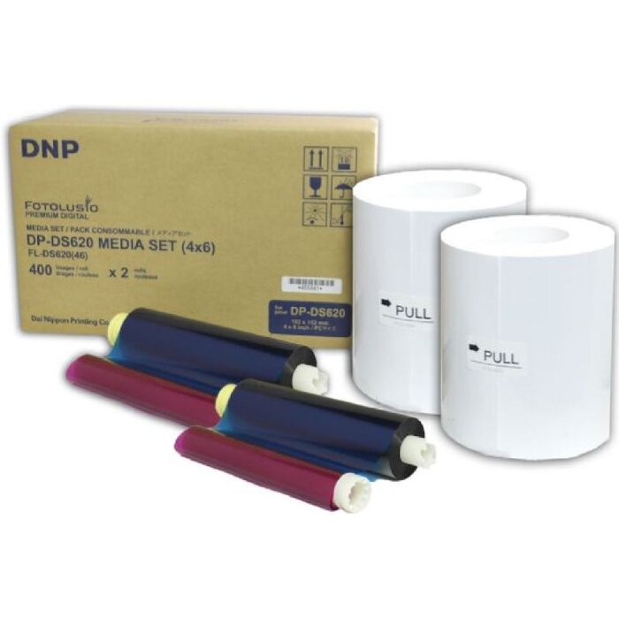 DNP Papier DM46620 2 Rollen 400 St. 10x15 für DS620