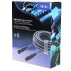 XLR Kabel 3-Pin Male zu Female 10m dunkelgrau flexibel