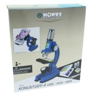Konus Konustudy-4 Mikroskop 150x-450x-900x mit Smartphone...