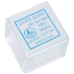 Byomic Deckgläser 18x18mm 100 Stück Transparent...