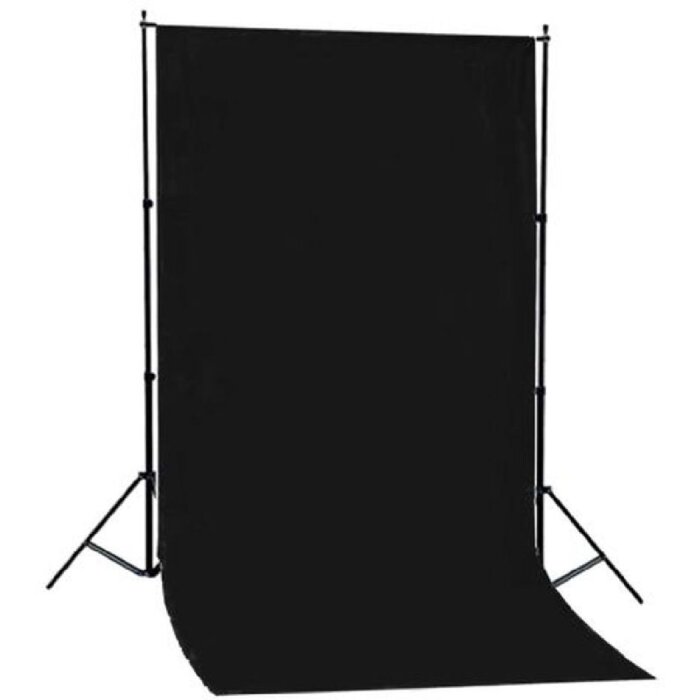 Linkstar Hintergrundsystem BSK-2016B + Schwarzer Stoff