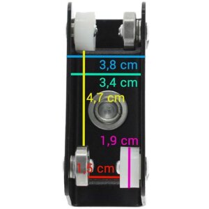 Falcon Eyes Schienenwagen 3314C Spigotanschluss für...