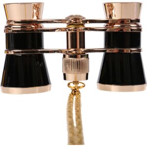 Byomic Theater-Fernglas 3x25 Gold-Schwarz Kompakt & Elegant