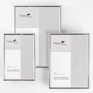 Фоторамка Walther Clou 10x15 см сияющий серебром