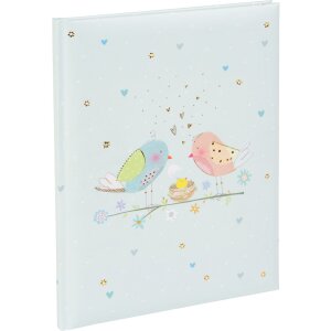 Бабушка Goldbuch Loving Birds Boy — дневник для малыша с золотым тиснением, 21x28 см