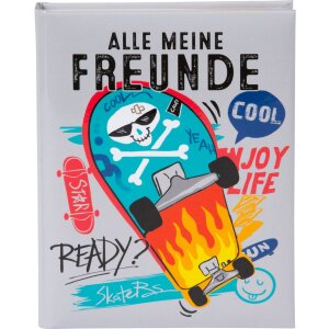 Goldbuch Freundebuch Skater 15x21 cm 88 illustrierte Seiten
