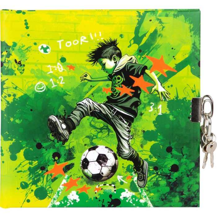 Дневник Goldbuch Stürmer с замком, 96 белых страниц, 16,5х16,5 см