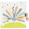 Goldbuch Tagebuch mit Schloss Pavo 16,5x16,5 cm 96 weiße Seiten