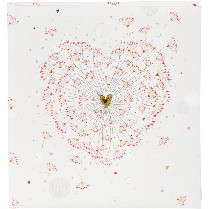 Goldbuch Hochzeitsgästebuch Golden Heart 23x25 cm 176 Seiten Weiß