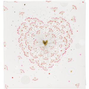 Goldbuch Hochzeitsgästebuch Golden Heart 23x25 cm...