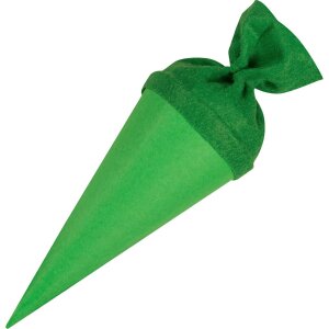 Goldbuch Bastelschultüte mit Filzverschluss 15 cm grün