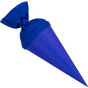 Goldbuch Bastelschultüte mit Filzverschluss 15 cm blau