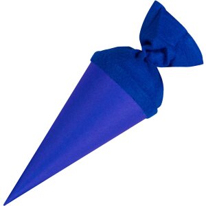 Goldbuch Bastelschultüte mit Filzverschluss 15 cm blau
