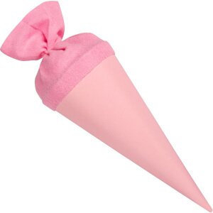 Goldbuch Bastelschultüte mit Filzverschluss 15 cm rosa
