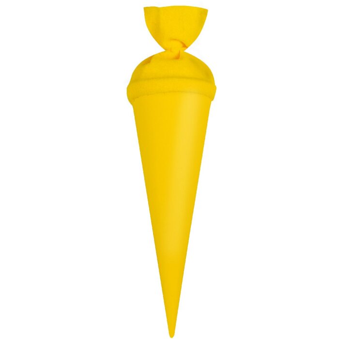 Goldbuch Bastelschultüte mit Filzverschluss 35 cm gelb